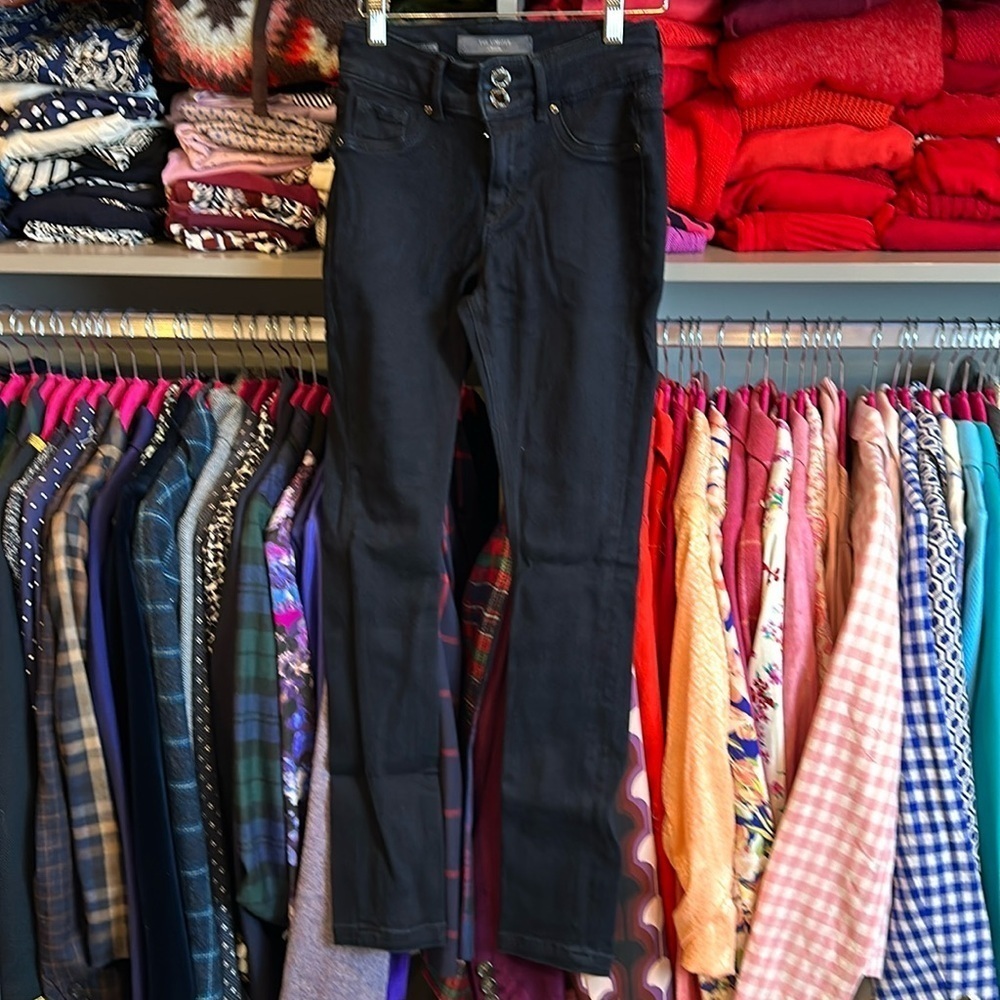 The Limited size 0 Regular dark denim high rise jeans